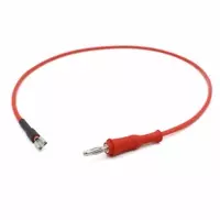 4mm Straight Banana Plug to 6.35mm Faston Terminal - 50cm
